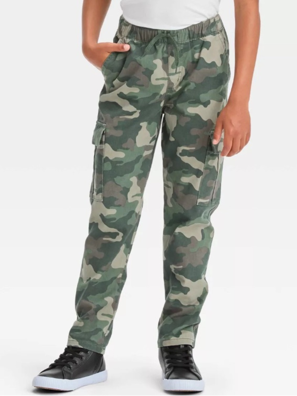 Cat & Jack Green Camo Cargo Pants